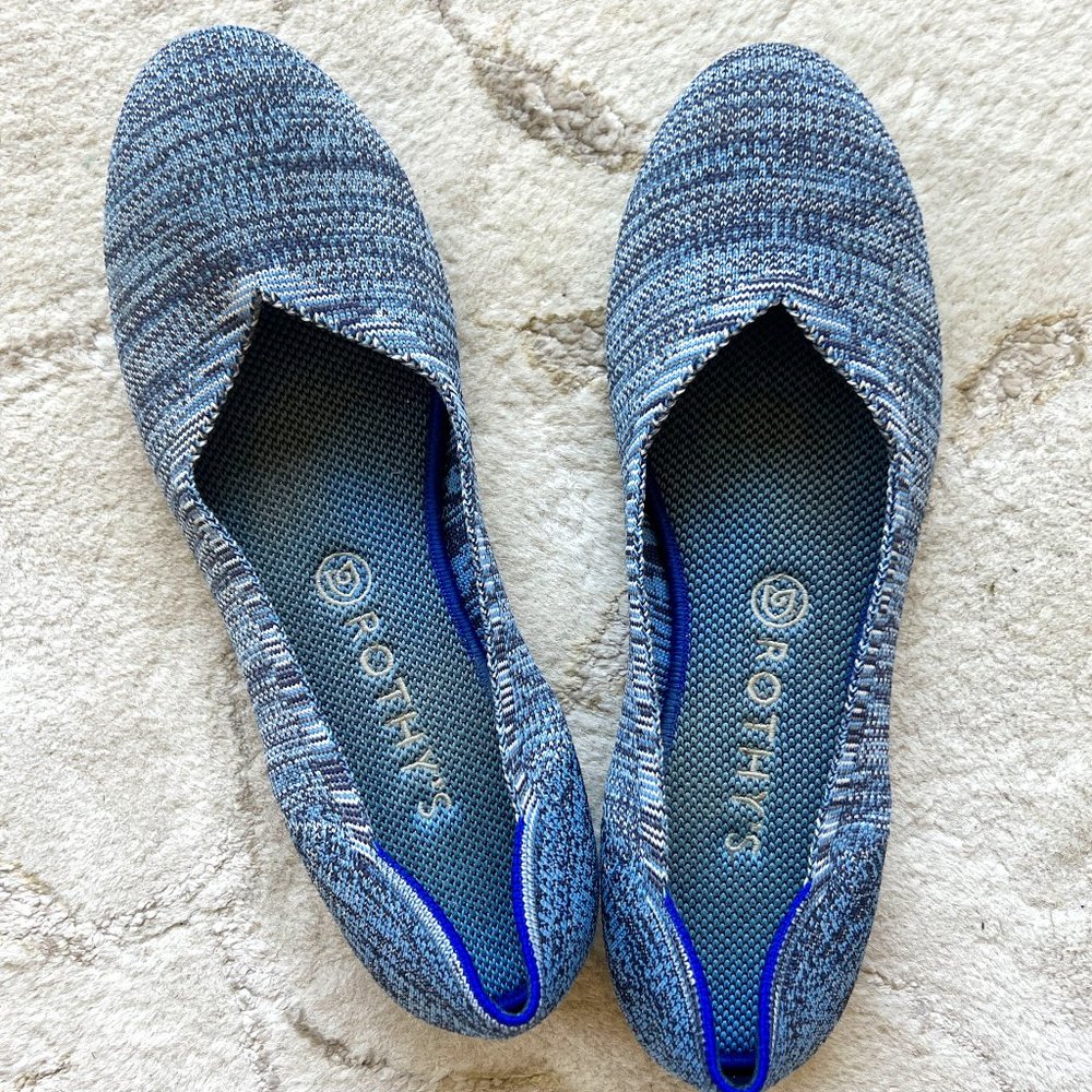 Rothy's Maritime Heather rounded-toe Flat